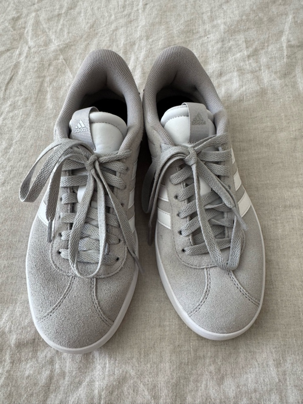 Adidas Women’s Gray Suede Casual Sneakers